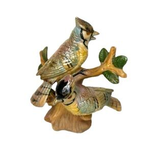 Blue Jays Giftcraft Fine Porcelain Blue Jays Figurine Vintage